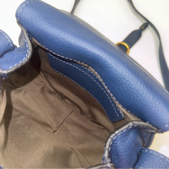 Chloé Marcie Small Saddle Tapestry Blue - Picture 9 of 16